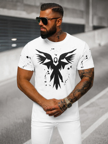 Camiseta de hombre blanca OZONEE O/T109/1Z