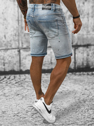 Pantalón corto de hombre azul claro OZONEE NB/MP0262BC