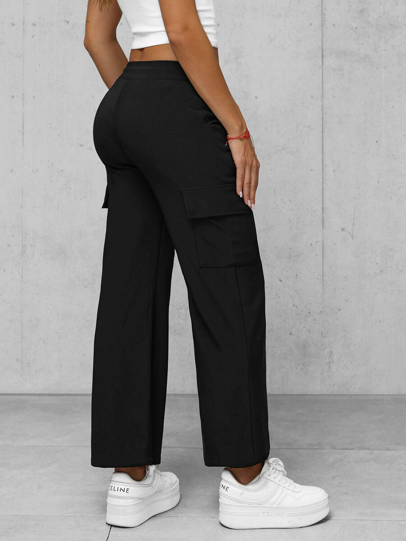 Pantalones de mujer negras OZONEE JS/92K515/3