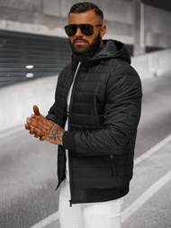 Chaqueta de hombre negra OZONEE JS/MY13Z