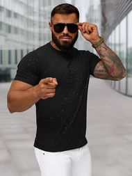 Camiseta de hombre negras OZONEE O/QQ1389