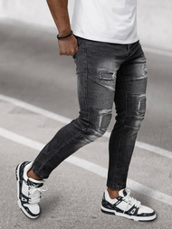 Vaqueros de hombre negras OZONEE NB/MP0142N