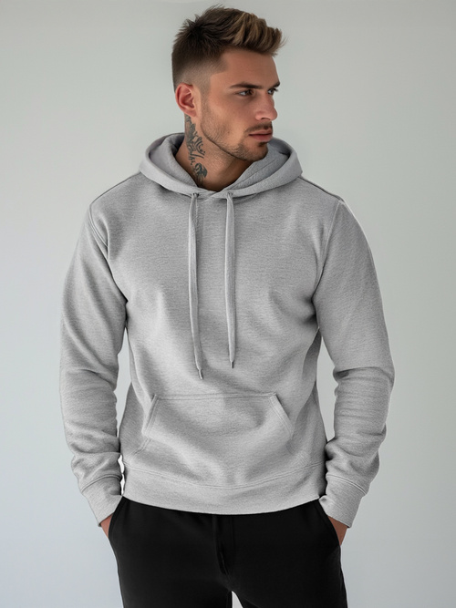 Sudadera de hombre gris OZONEE JS/2009Z
