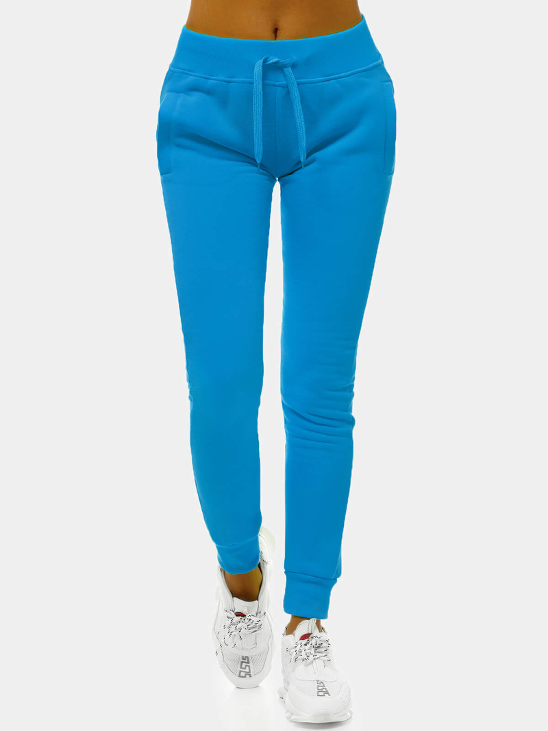 Pantalón de chándal para mujer celeste OZONEE JS/CK01/36
