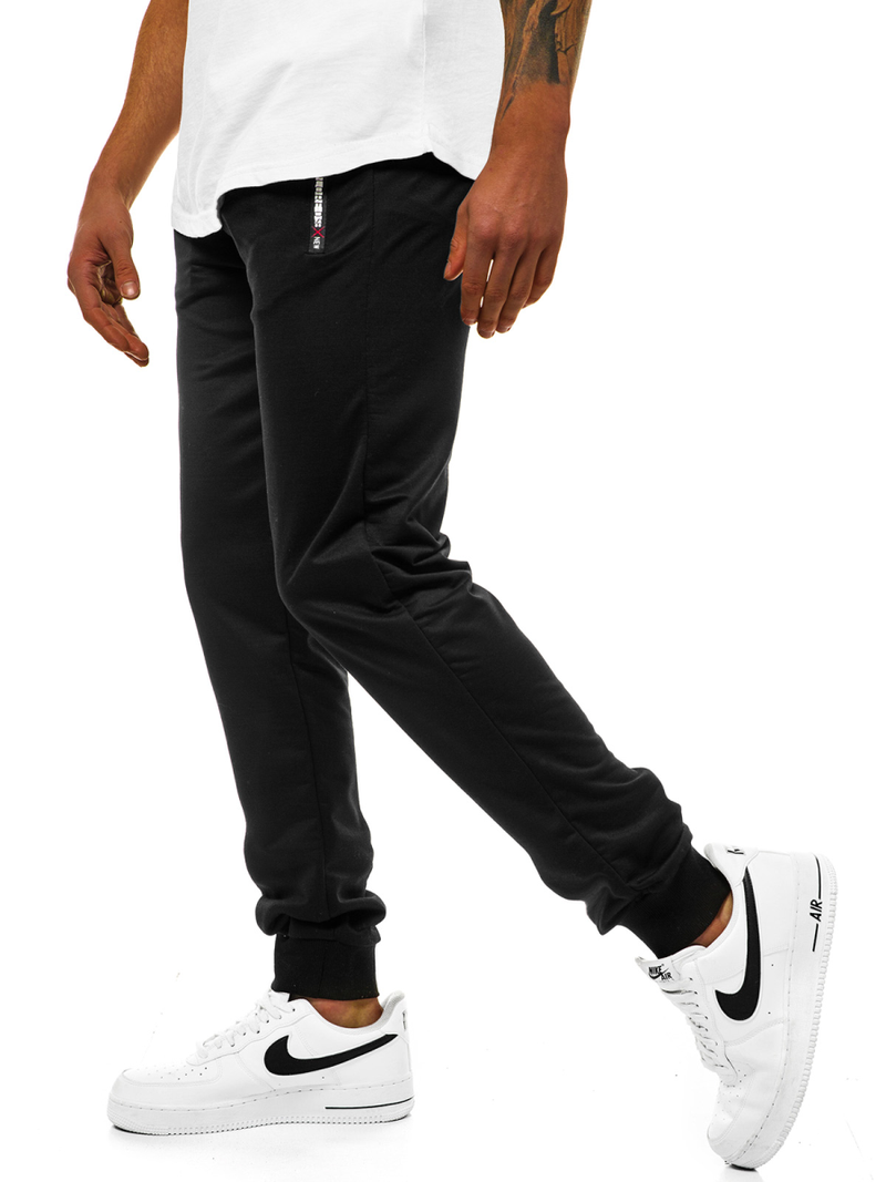 Pantalón de chándal de hombre negro JS/XW006S