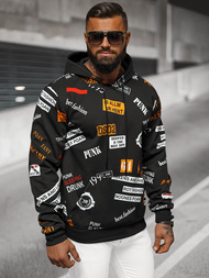 Sudadera de hombre negra OZONEE JS/8B1250/3