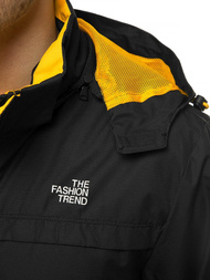 Chaqueta de hombre negra OZONEE MG/2510