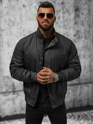 Chaqueta de hombre negra OZONEE JS/5M3102/392