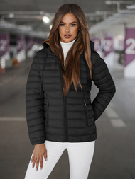 Chaqueta de mujer negra OZONEE JS/16M9101/392