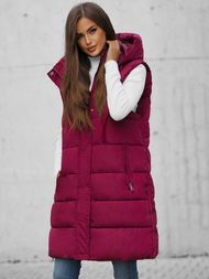 Chaleco de mujer burdeos OZONEE O/81276Z