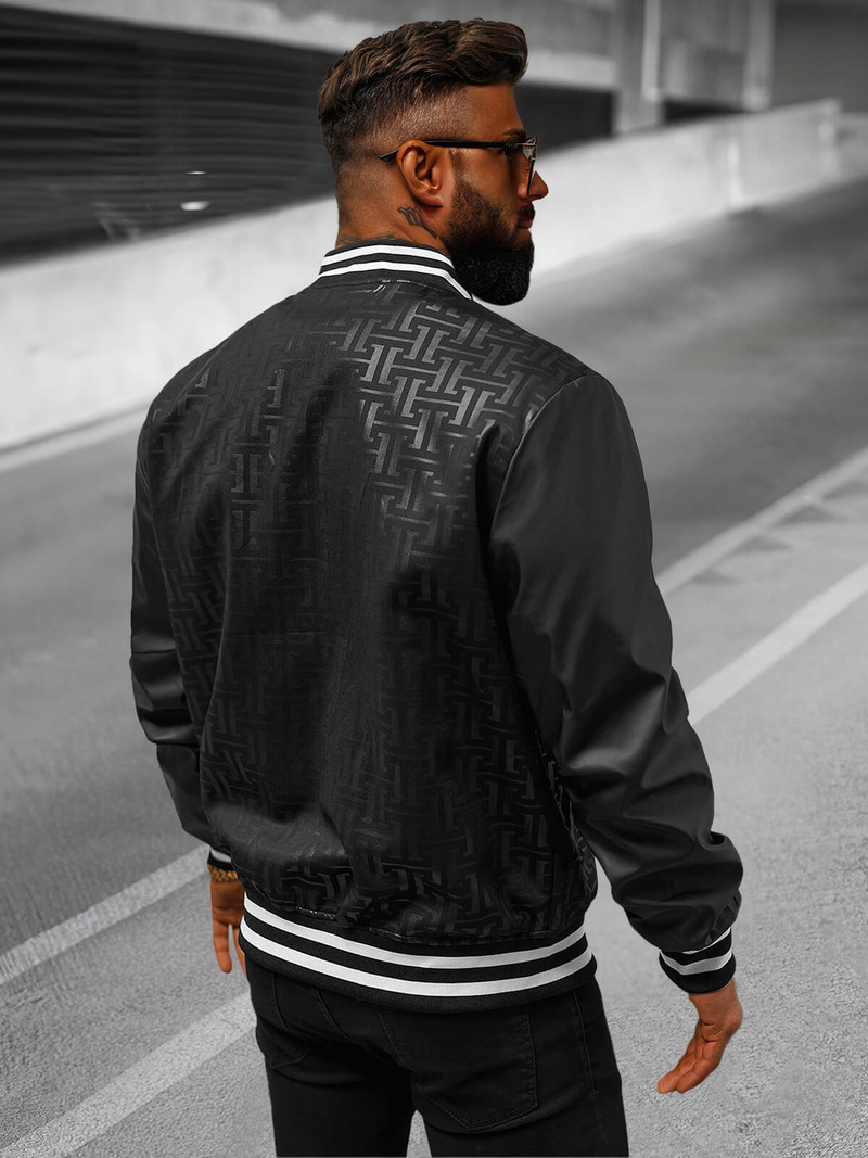 Chaqueta de hombre negra OZONEE O/3A172Z