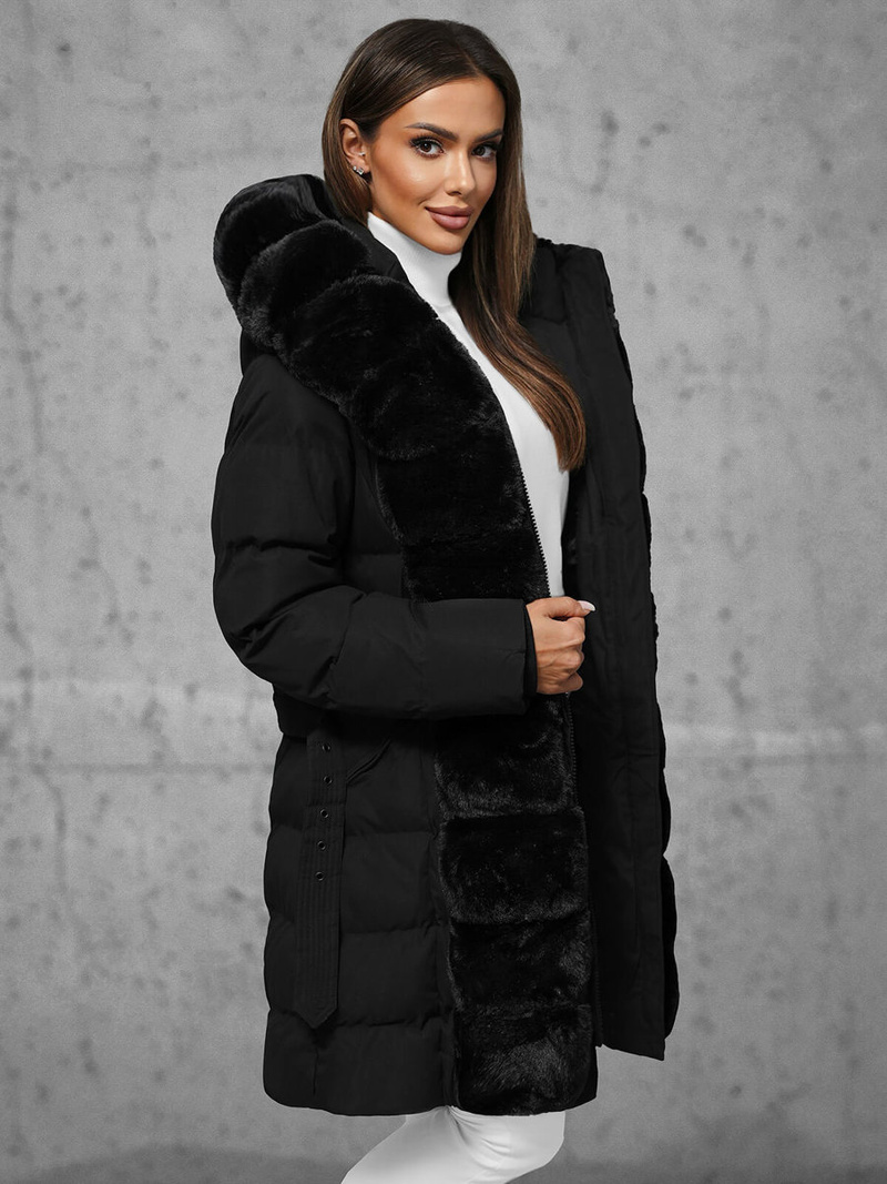 Chaqueta de mujer negra OZONEE JS/5M3158/392