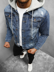 Chaqueta vaquera de hombre azul OZONEE NB/MJ505B