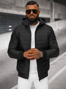 Chaqueta de hombre negra OZONEE JS/MY13Z
