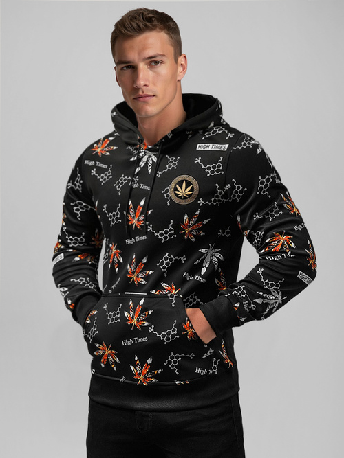 Sudadera de hombre negra OZONEE O/B266