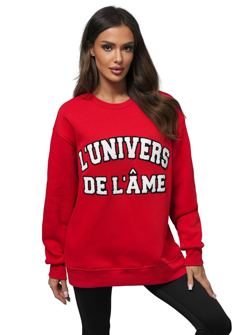 Sudadera de roja OZONEE O/SWE23055