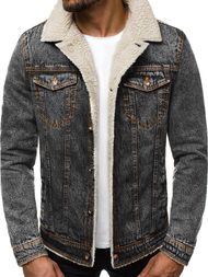 Chaqueta vaquera de hombre grafito OZONEE JB/JP1109 