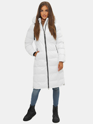 Chaqueta de mujer blanca OZONEE JS/M736/281Z