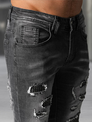 Vaqueros de hombre negras OZONEE NB/MP0152NZ