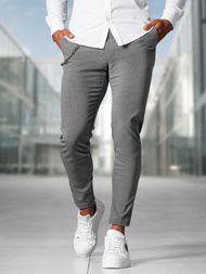 Pantalón chino de hombre gris oscuro OZONEE DJ/3300Z