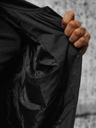 Chaqueta de hombre negra OZONEE JS/84M3020/392