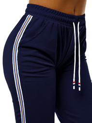 Pantalón de chándal para mujer azul marino OZONEE JS/1021/C4