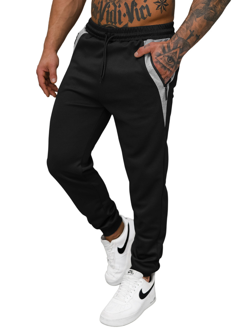 Pantalón de chándal de hombre negras OZONEE JS/15K1813/3