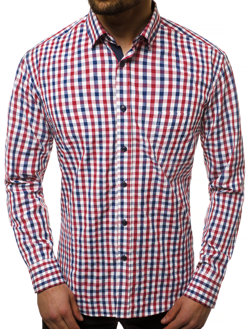 Camisa de hombre OZONEE B/K61