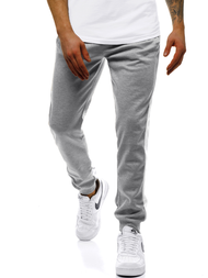 Pantalón de chándal de hombre blanco grisáceo OZONEE JS/JZ11008