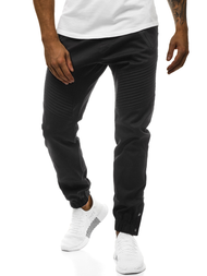 Pantalón chino jogger de hombre negro OZONEE A/0952