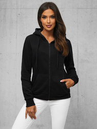 Sudadera de mujer negra OZONEE JS/W03Z