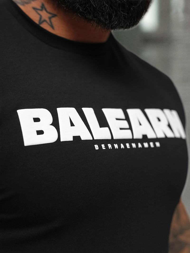 Camiseta de hombre negras OZONEE NB/MT3135