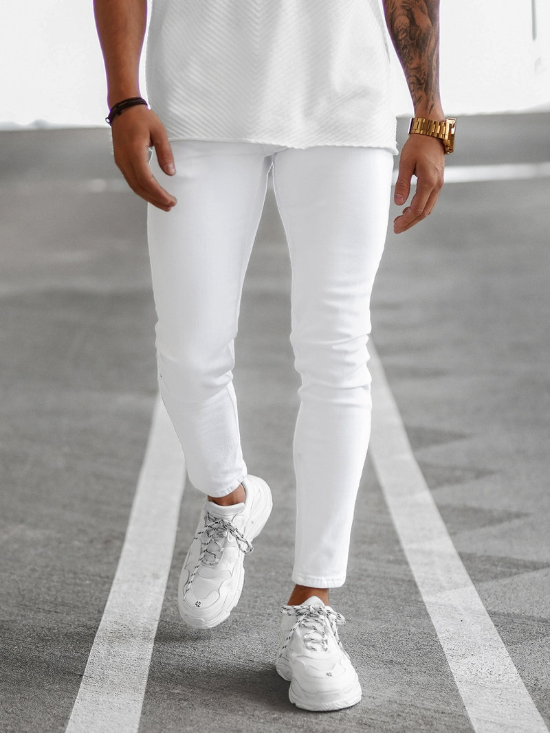 Vaqueros de hombre blancos OZONEE E/5348/01Z