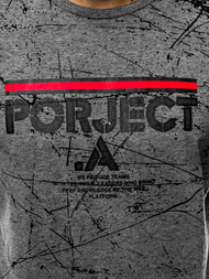 Camiseta de hombre grafita OZONEE JS/SS10917Z