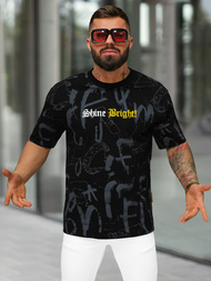 Camiseta de hombre negras OZONEE O/YN2/621