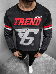 Sudadera de hombre grafito OZONEE JS/DD752Z