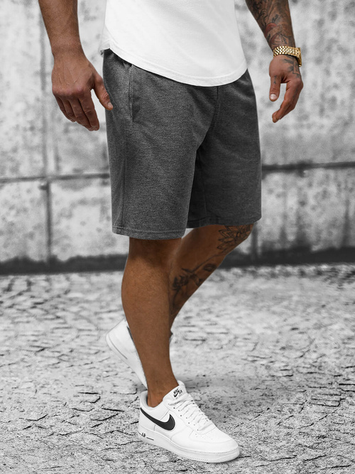 Pantalón corto de hombre grafito OZONEE JS/8K100/5Z