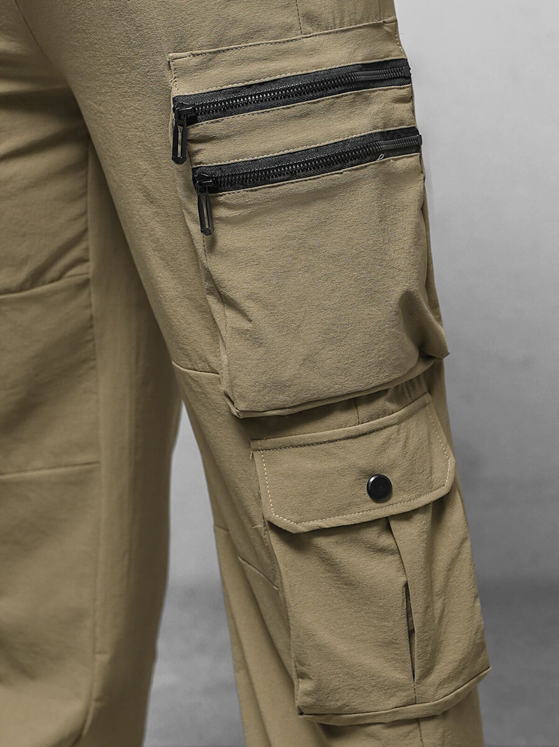 Pantalón de hombre beige oscuro OZONEE O/PS5527
