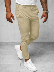 Pantalón chino de hombre beige OZONEE O/1411SP