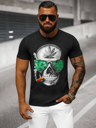 Camiseta de hombre negra OZONEE JS/Y70019