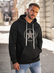 Sudadera de hombre negra OZONEE JS/65B3910/3