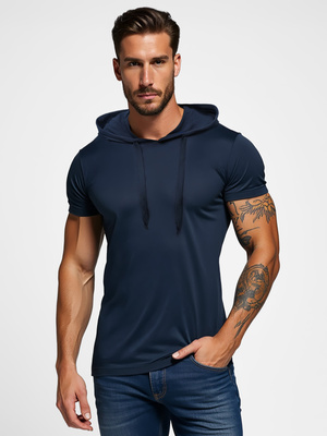 Camiseta de hombre granate OZONEE JS/8T89/25Z