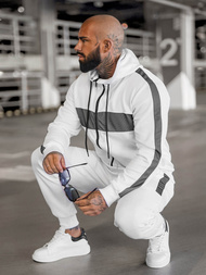 Chándal de hombre blanco OZONEE JS/8C8115/1Z
