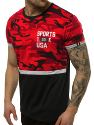 Camiseta de hombre roja OZONEE JS/SS10982