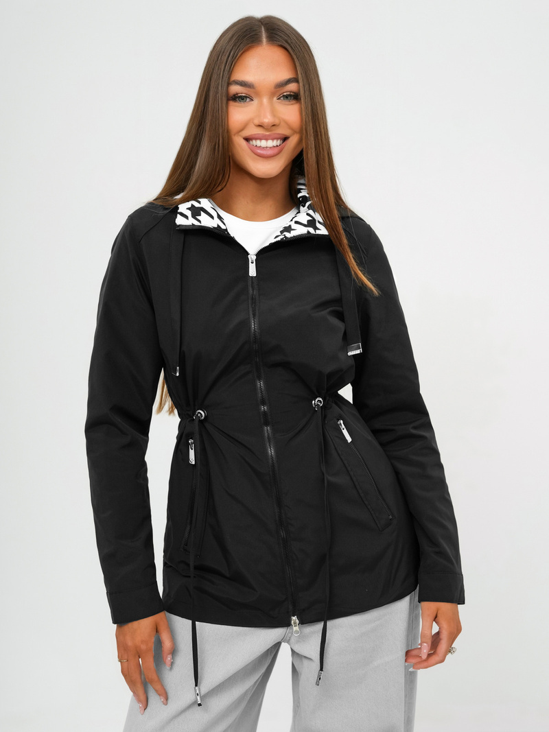Chaqueta de mujer en negra OZONEE JS/16M9252/392