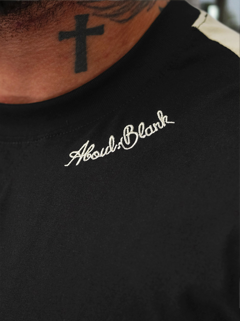 Camiseta de hombre negras OZONEE O/QQ1195