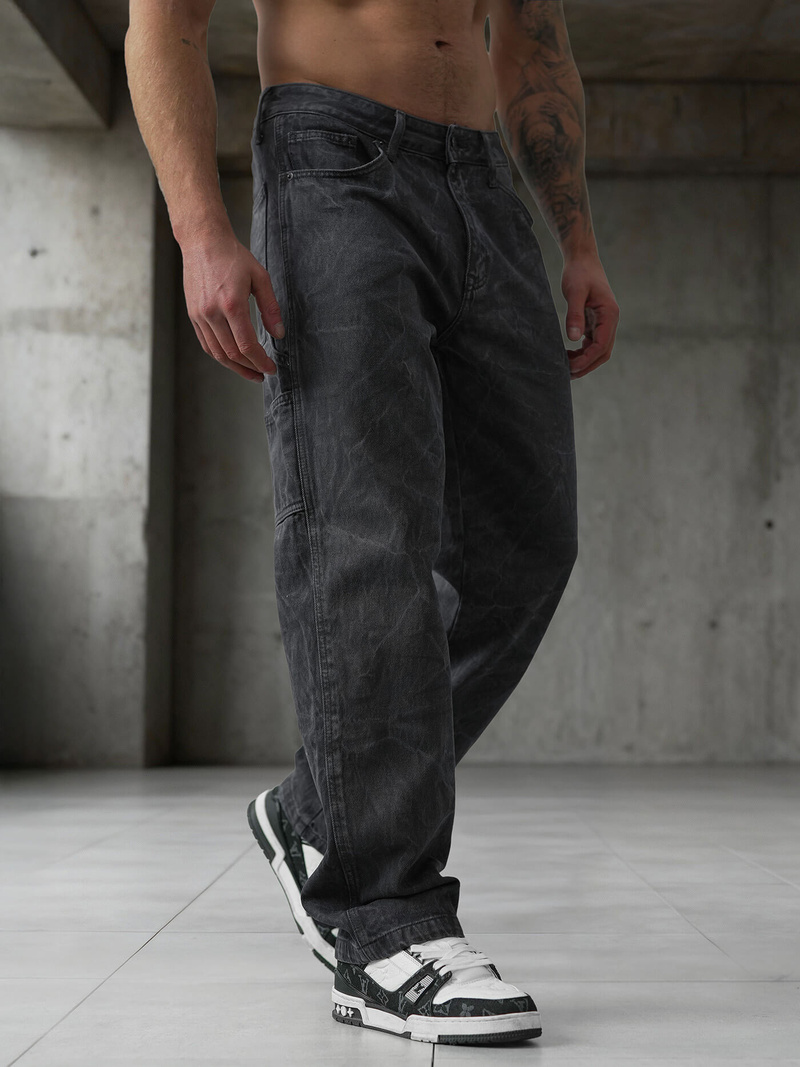 Vaqueros de hombre grafito OZONEE O/KK2828/5