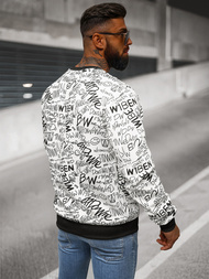 Sudadera de hombre blanca OZONEE JS/8B1218/1