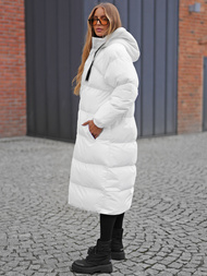 Chaqueta de mujer blanca OZONEE JS/5M3163/281Z