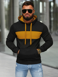 Sudadera de hombre negra OZONEE JS/8B1315/3